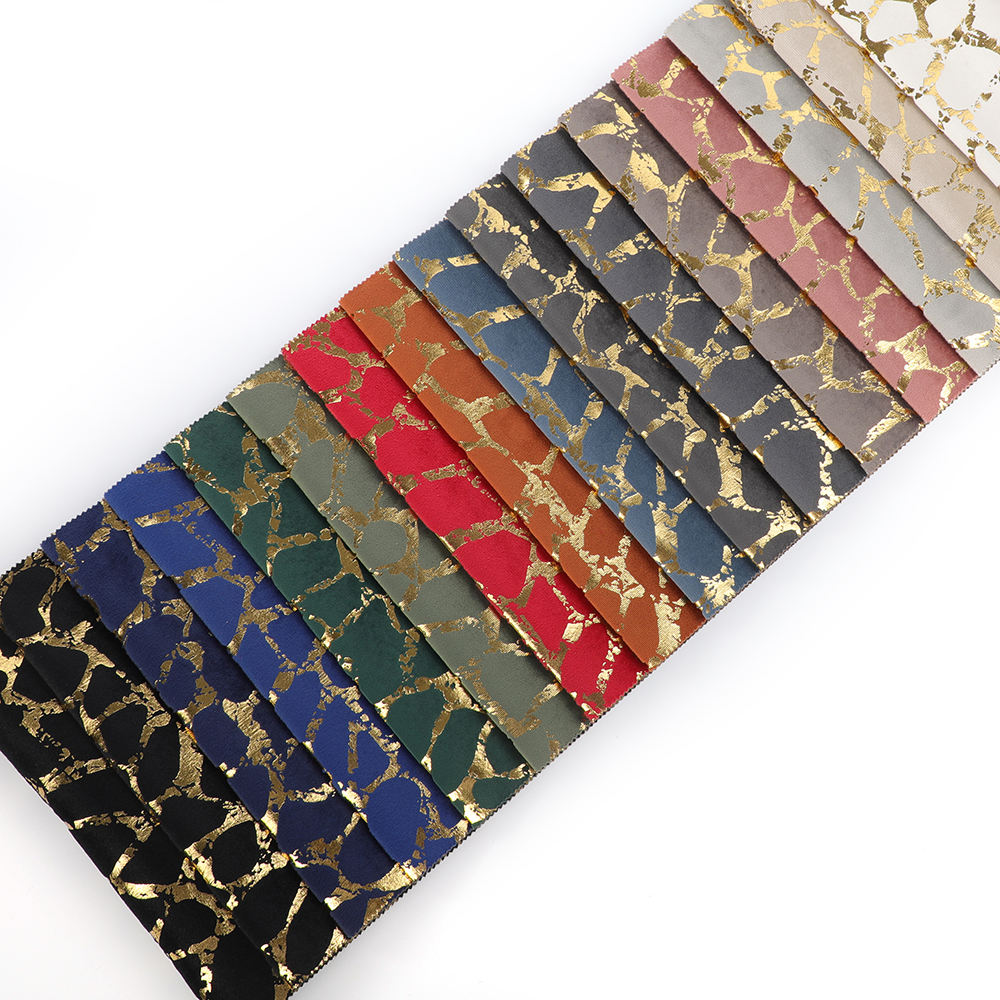 Elegant Foil Velvet Fabric 24CT -003